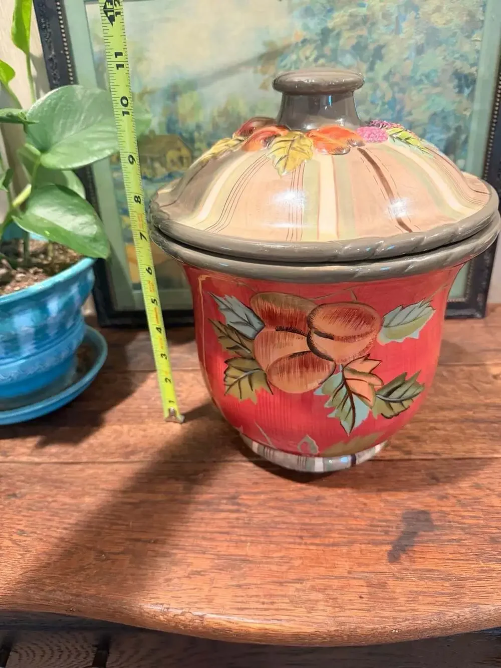 Tracy Porter Octavia Hill Garden Collection Ceramic Cookie Jar with Lid